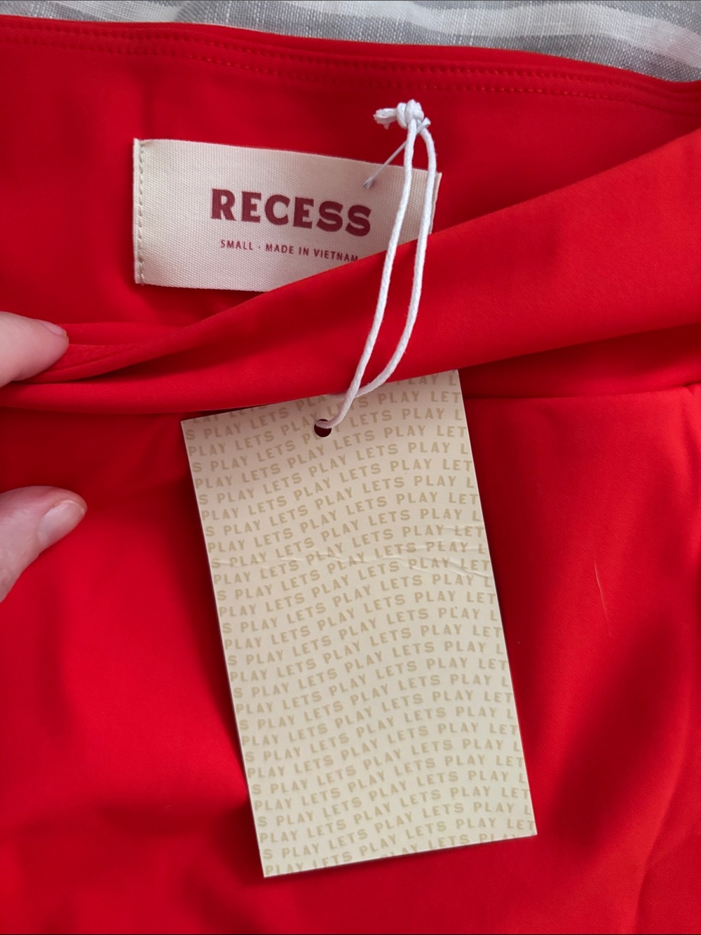 NWT Recess ๐พ smith skort in Poppy pickleball tennis mini skirt active skirt red - Picture 4 of 7